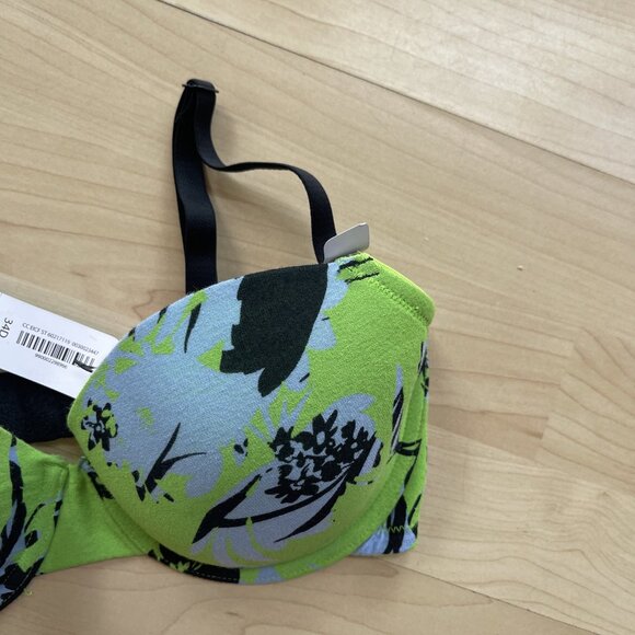NEW La Senza Trocial Floral AOP Summer Remix Cotton Lightly Lined Demi Bra - Picture 6 of 15